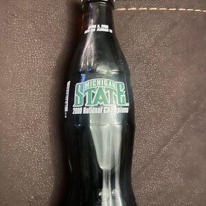 Michigan State National Championship Coca-Cola Bottle (8oz, Unopened), 2000.